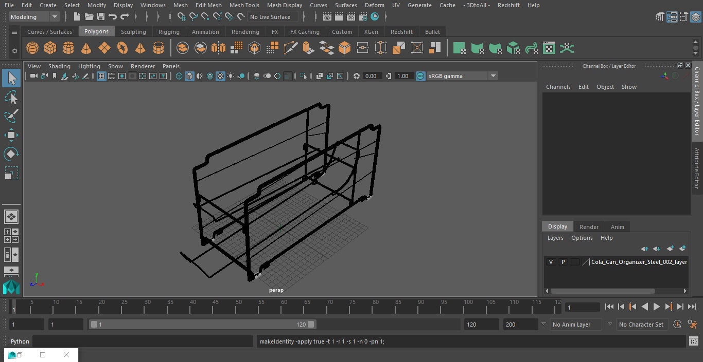 Cola Can Organizer Steel 3D model