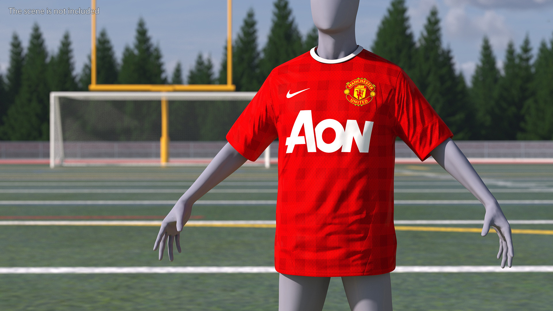 3D Soccer Team Jersey model