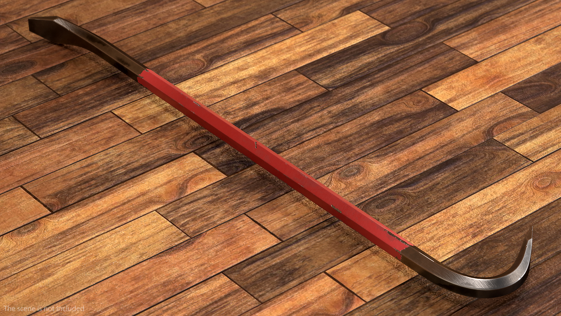 Old Metal Crowbar 3D
