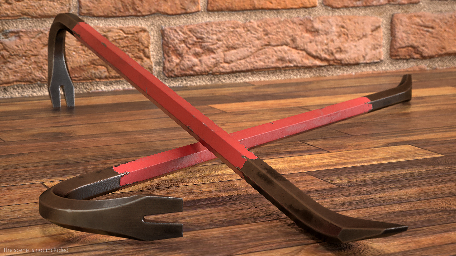 Old Metal Crowbar 3D
