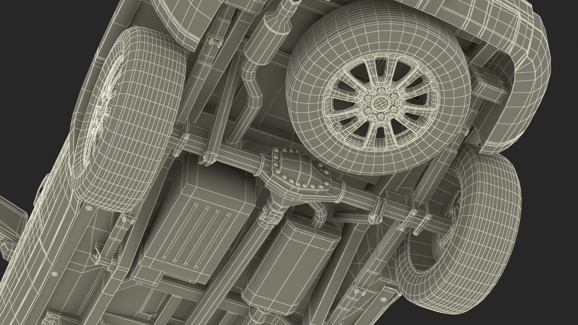 Toyota Land Cruiser 2024 Silver Color Rigged 3D model
