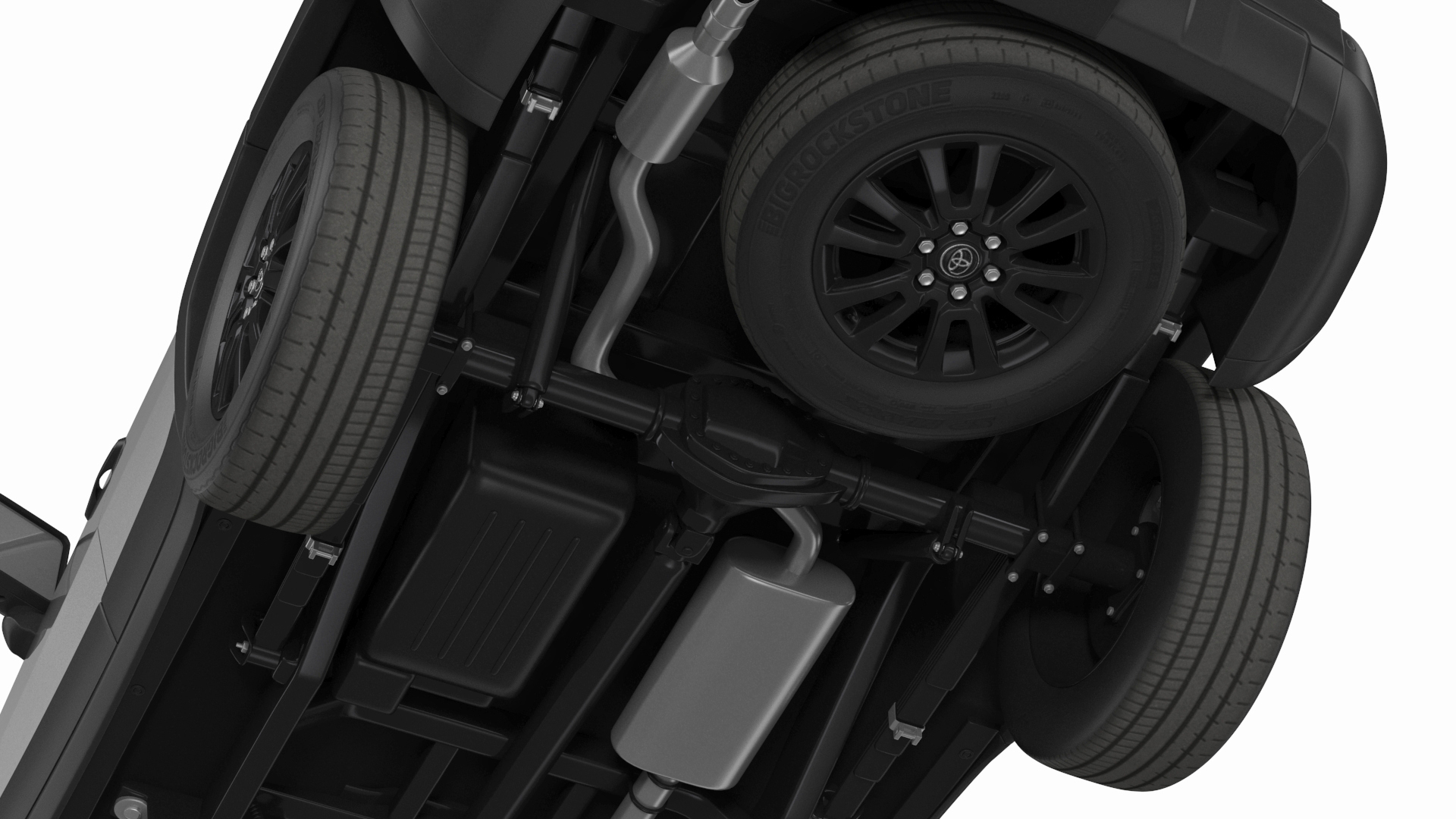 Toyota Land Cruiser 2024 Silver Color Rigged 3D model