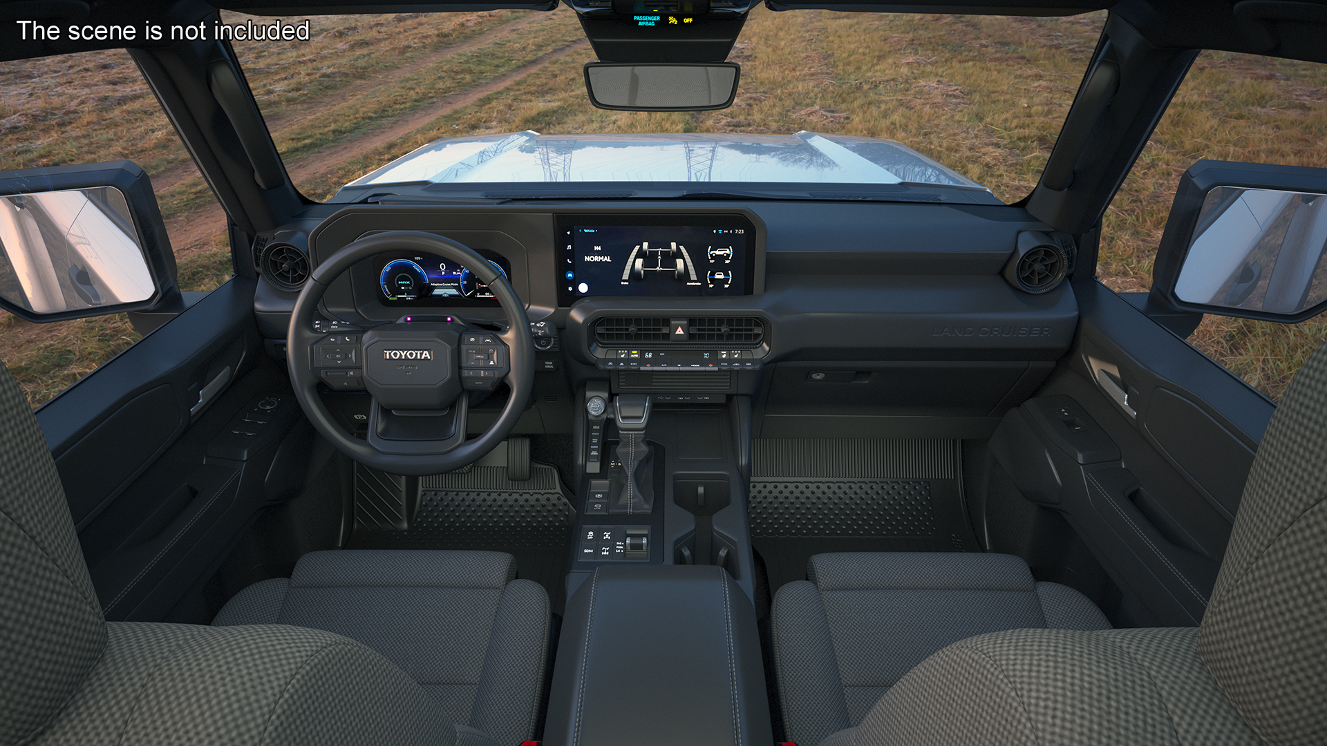 Toyota Land Cruiser 2024 Silver Color Rigged 3D model