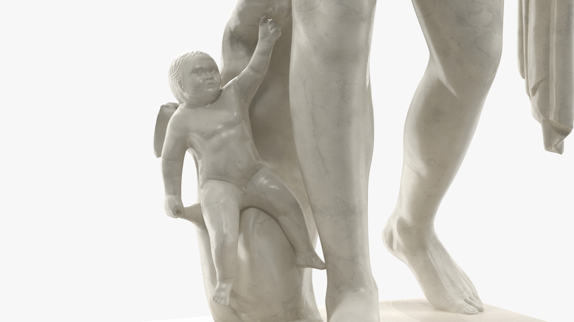 Caesar Augustus of Prima Porta Replica Statue Marble 3D