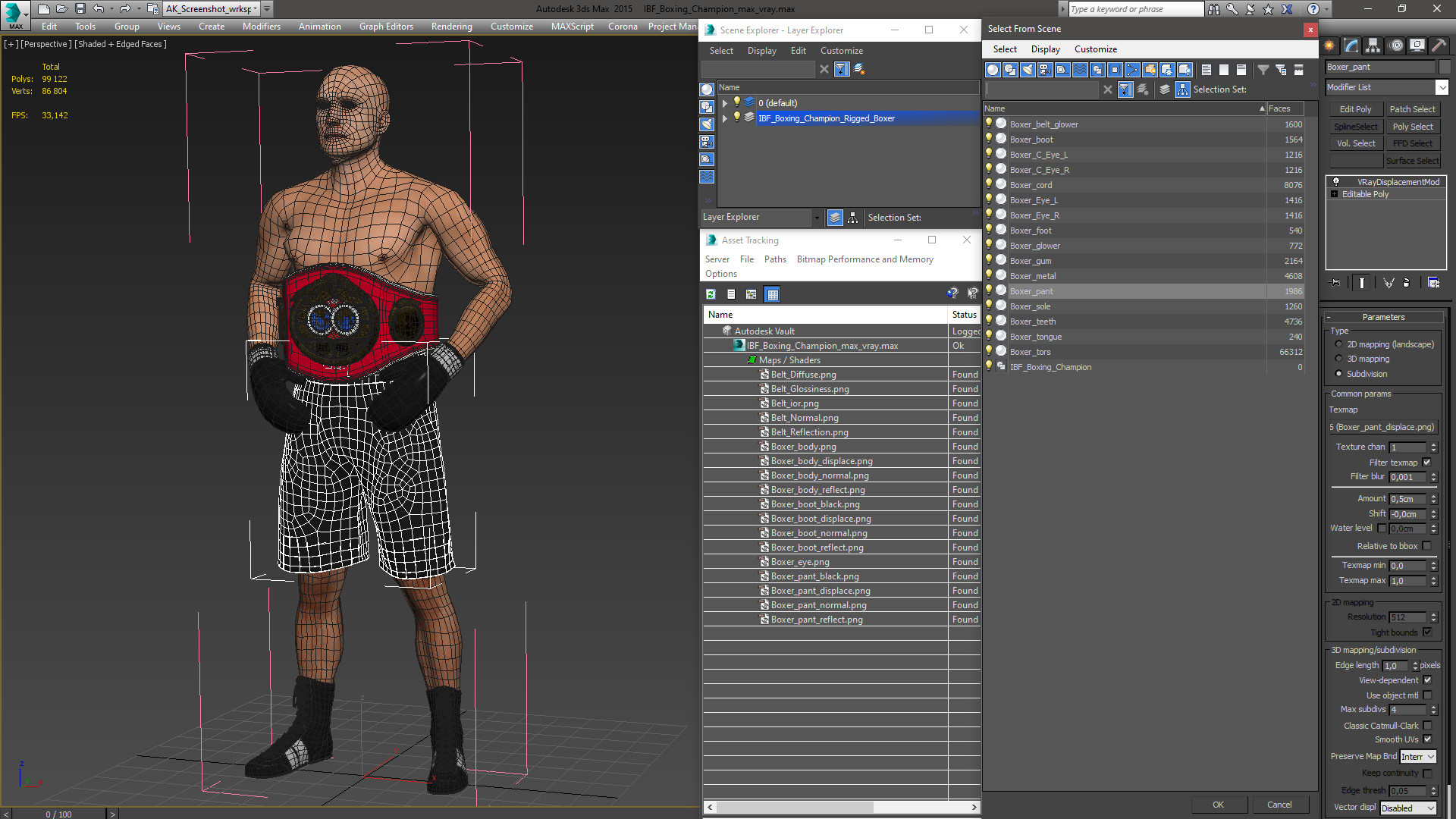 IBF Boxing Champion 3D model