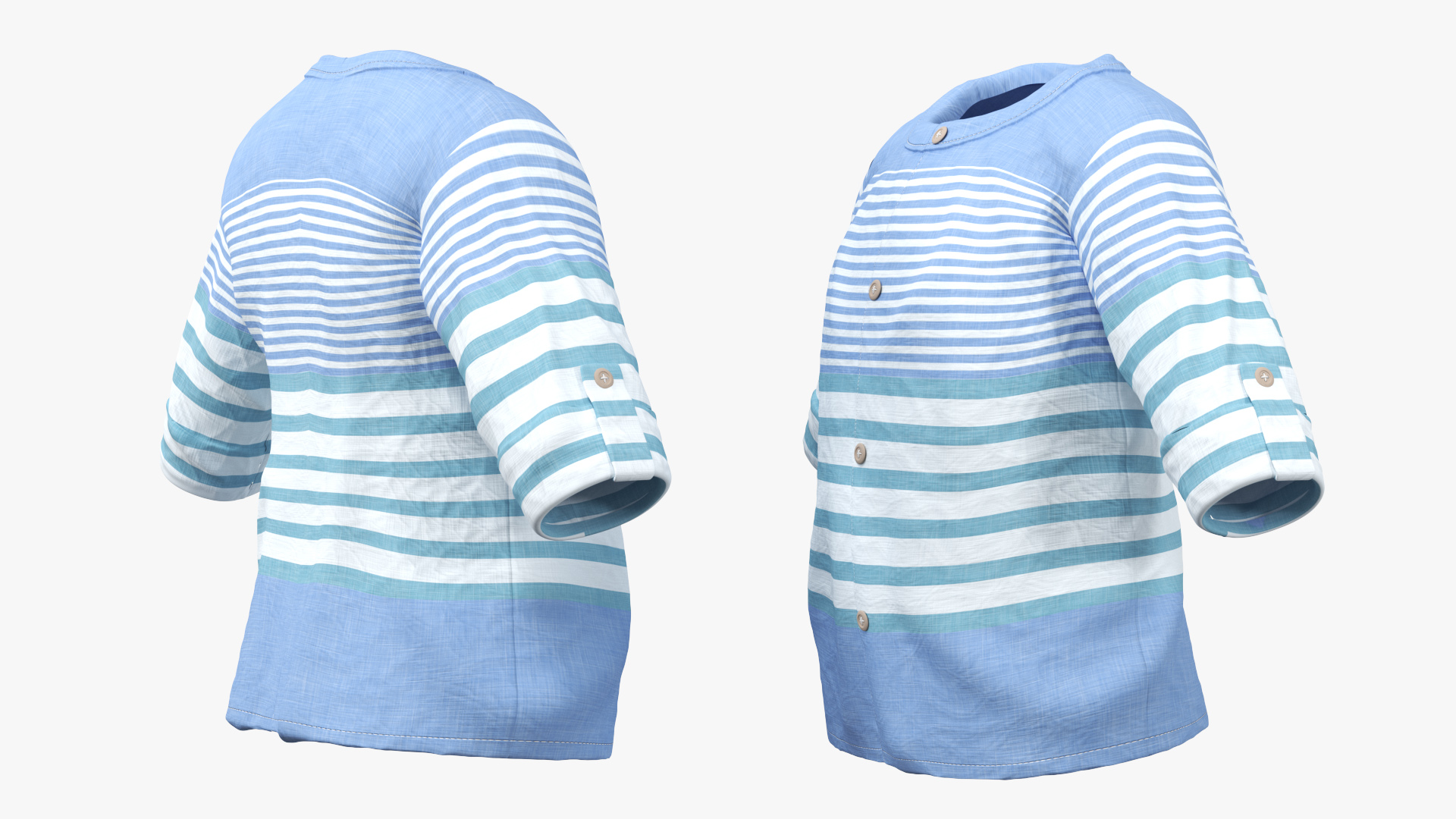 3D Baby in Summer Strolling Clothes Rigged for Maya model