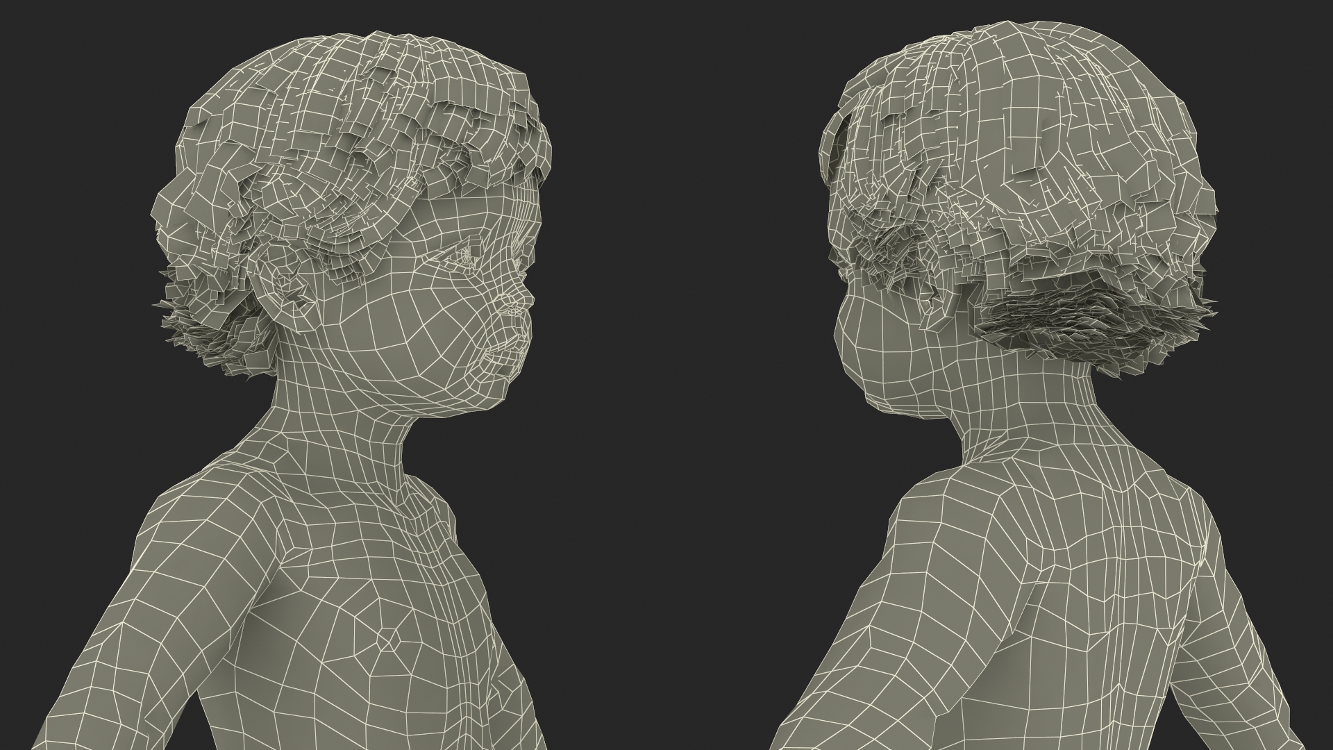 3D Baby in Summer Strolling Clothes Rigged for Maya model