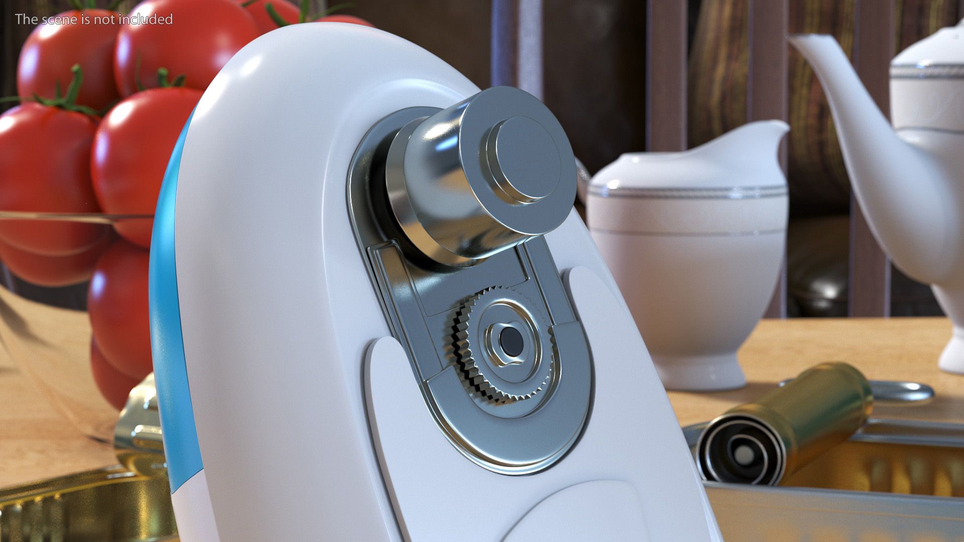 3D Cordless Electric Can Opener Kitchen Mama Blue