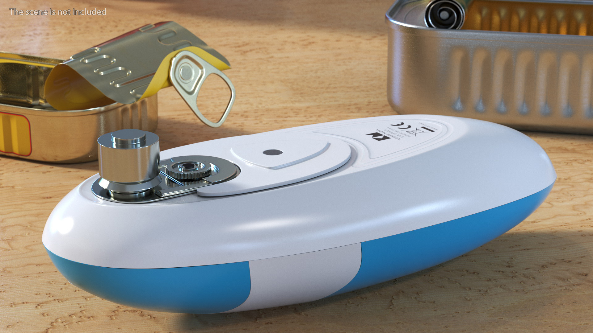3D Cordless Electric Can Opener Kitchen Mama Blue