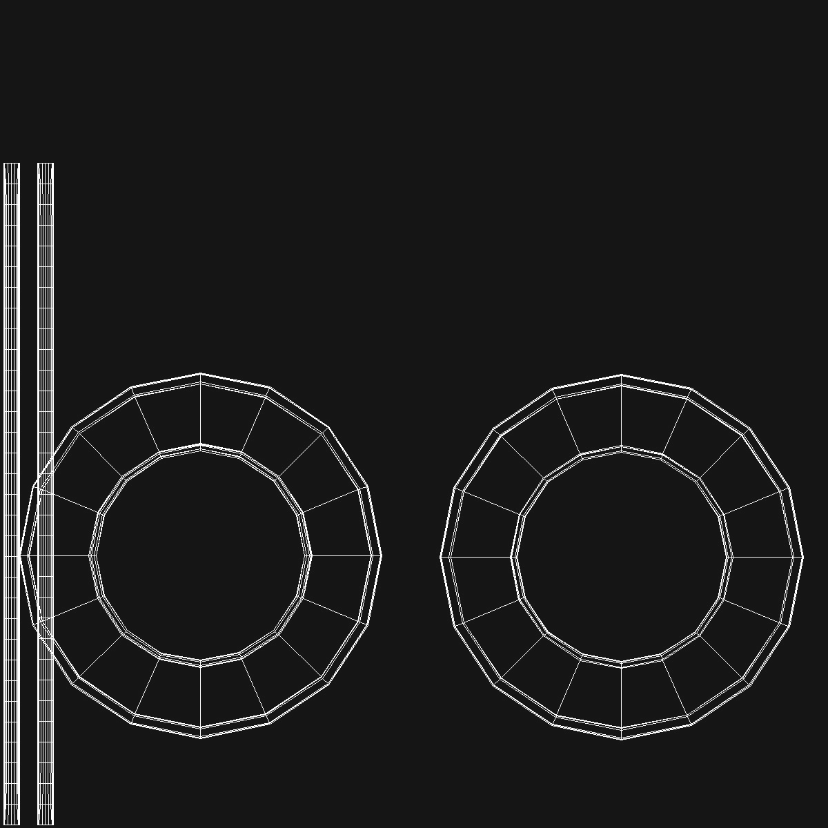 3D 2 Canadian Dollars Coin model