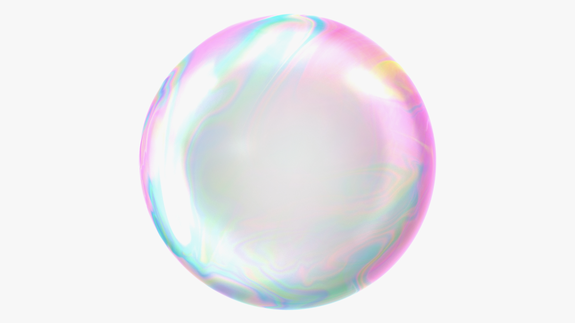 3D model Soap Bubble Burst Stage 1