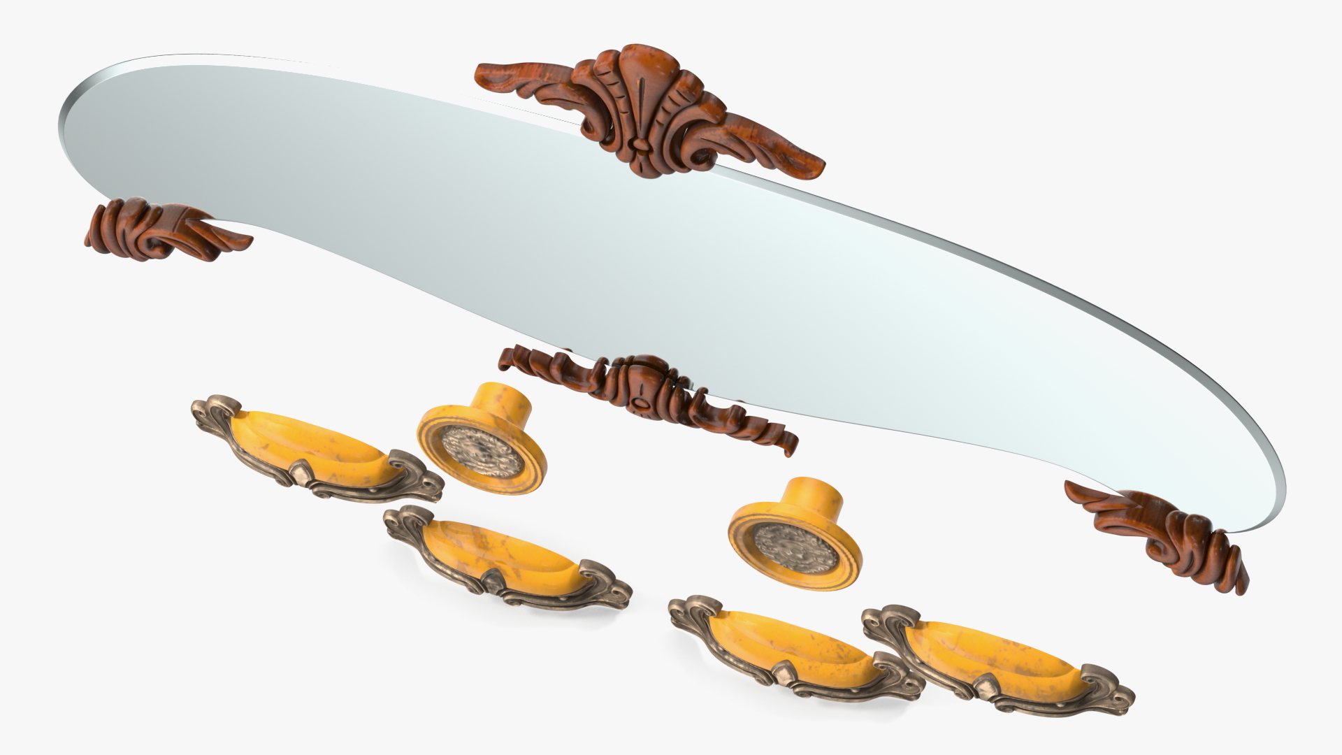 Vintage Furniture Accessories 3D model