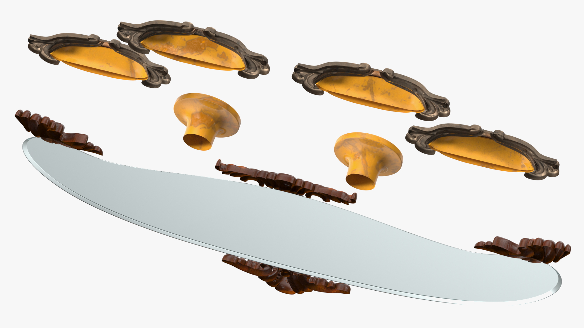 Vintage Furniture Accessories 3D model