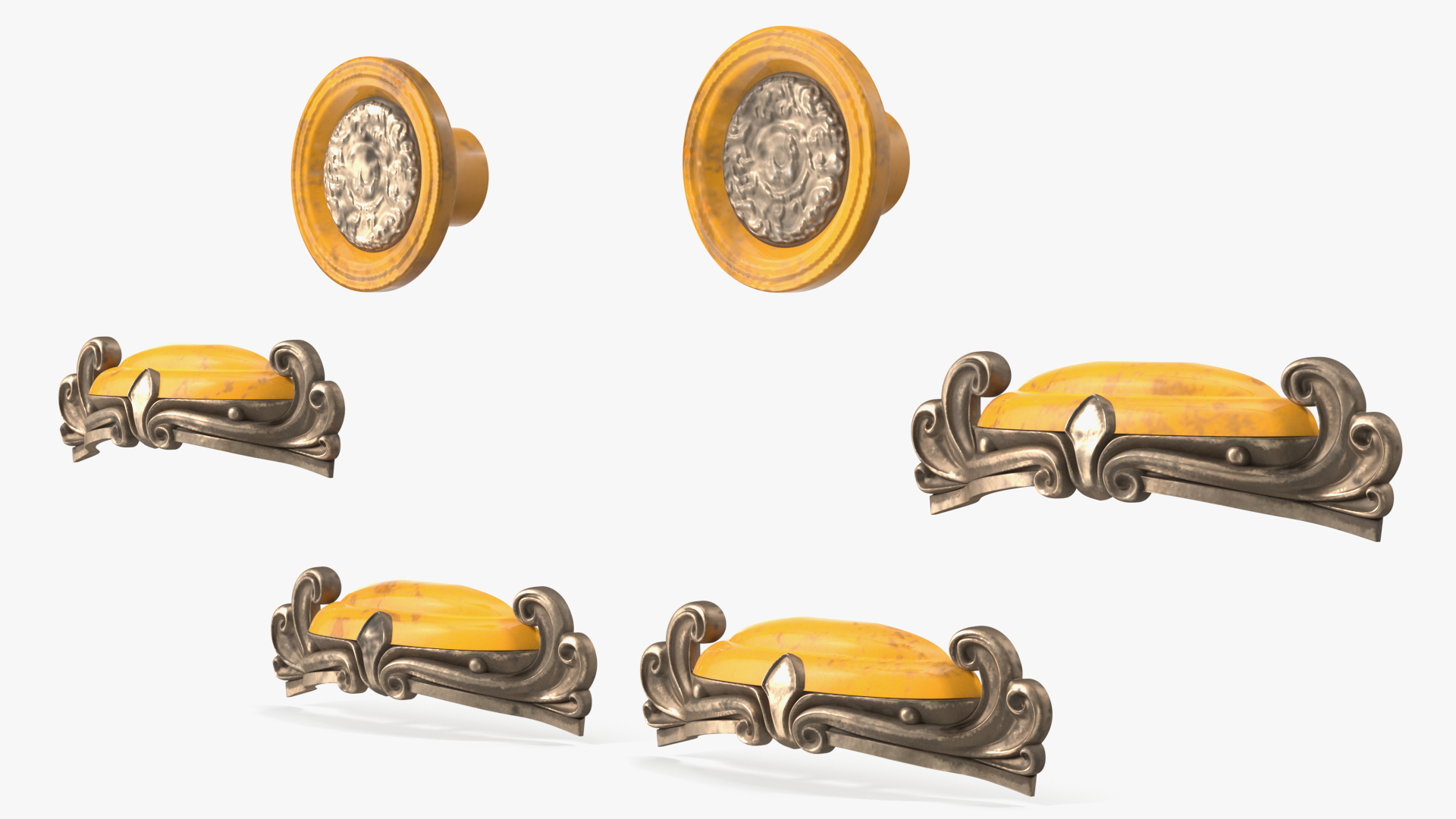 Vintage Furniture Accessories 3D model