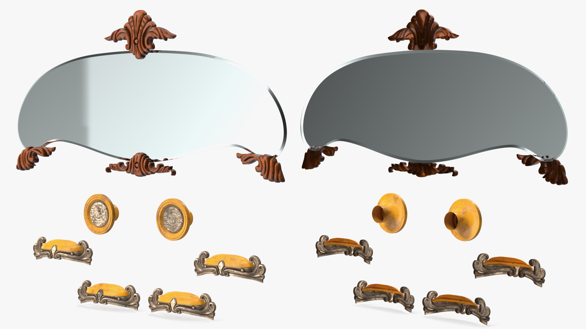 Vintage Furniture Accessories 3D model