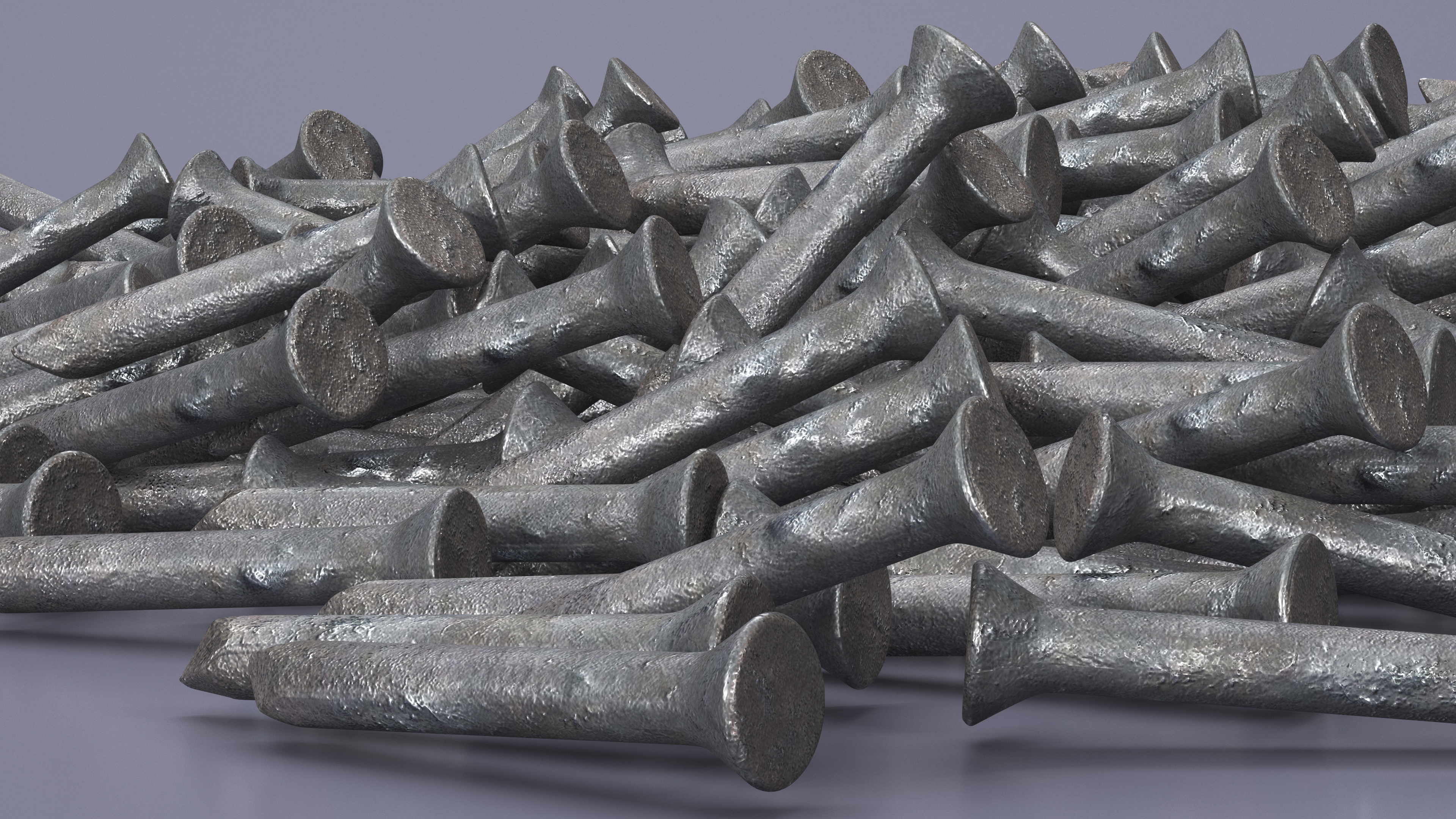 Masonry Nails Old 3D