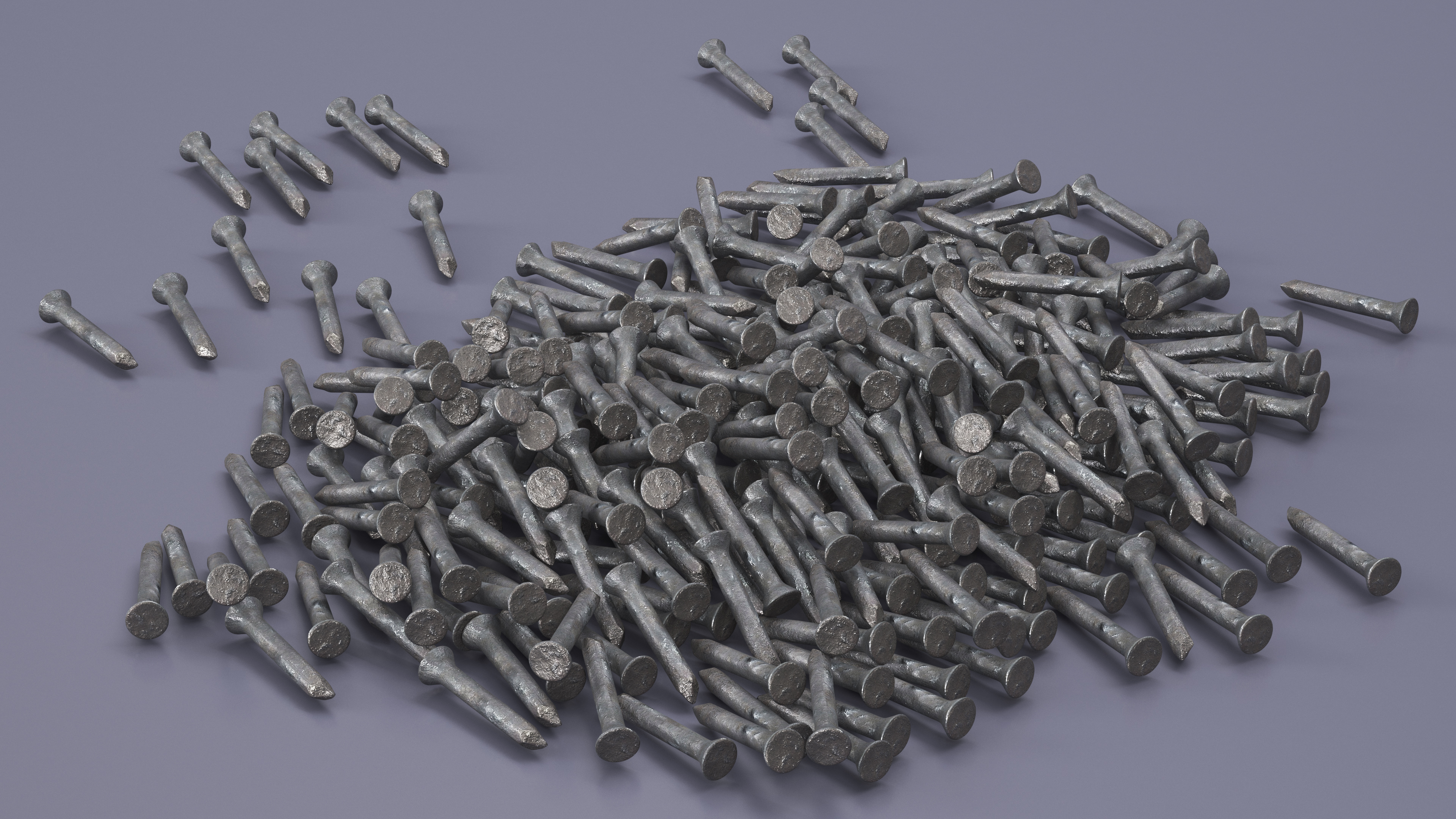 Masonry Nails Old 3D