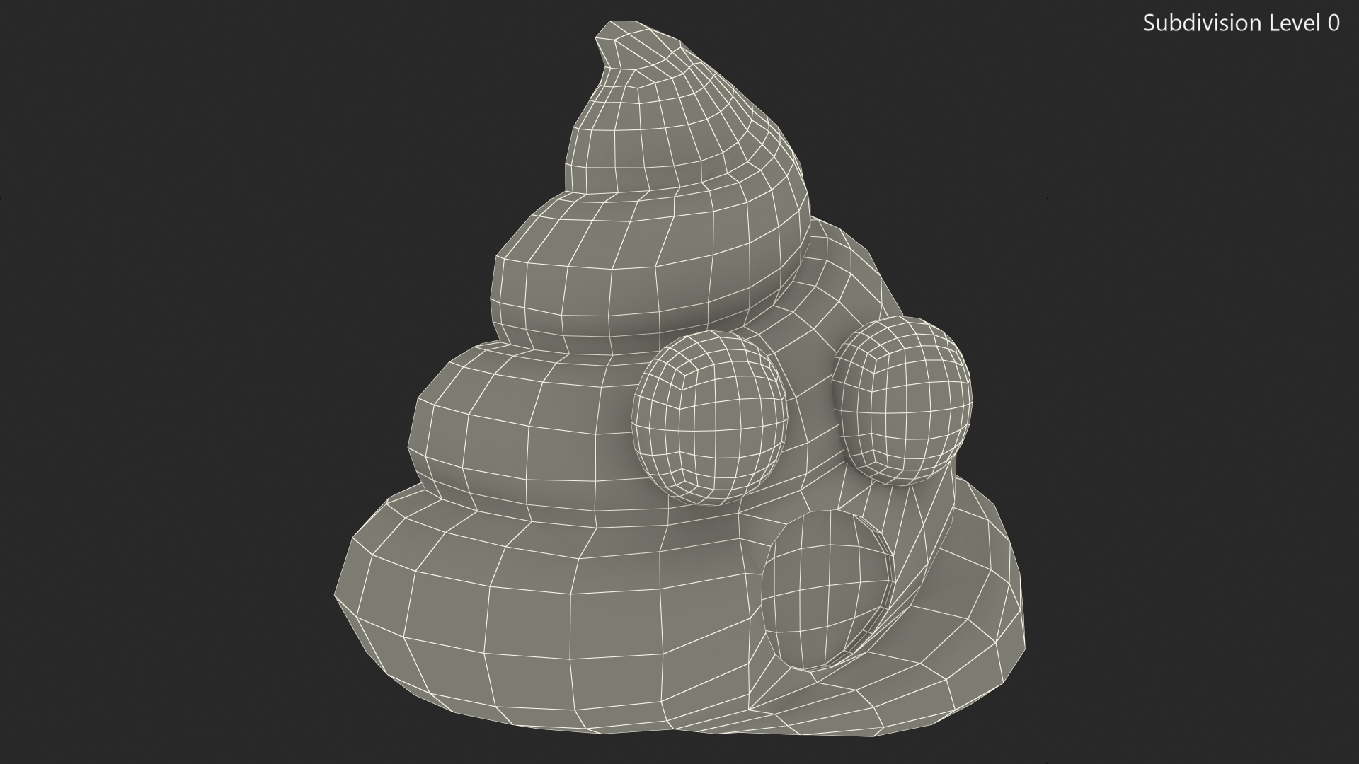 Open Mouth Poop Emoji Smile 3D