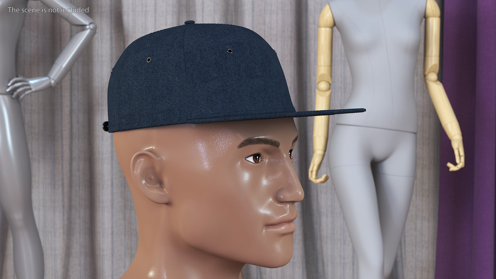 Snapback Cap Accessory 3D