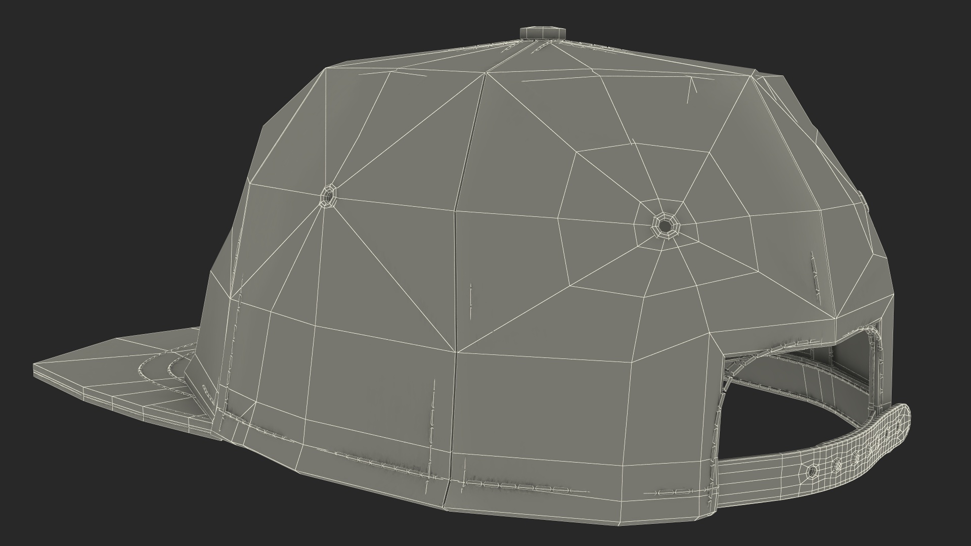 Snapback Cap Accessory 3D