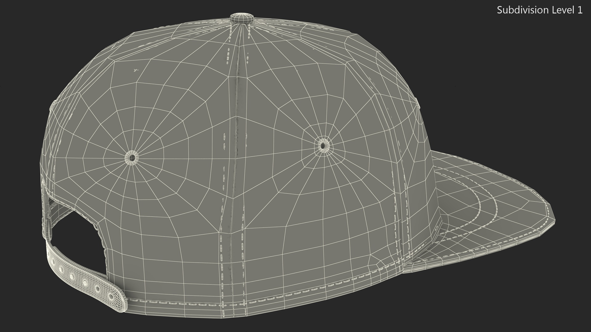 Snapback Cap Accessory 3D