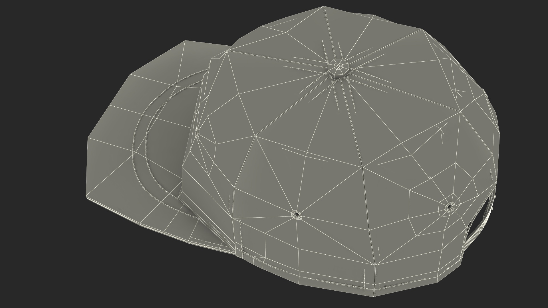 Snapback Cap Accessory 3D