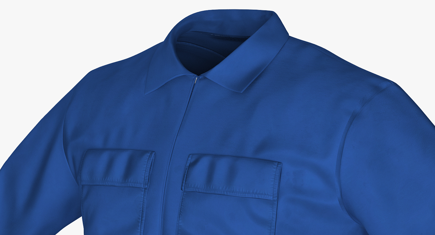 3D Mens Work Wear Mechanics Overalls model