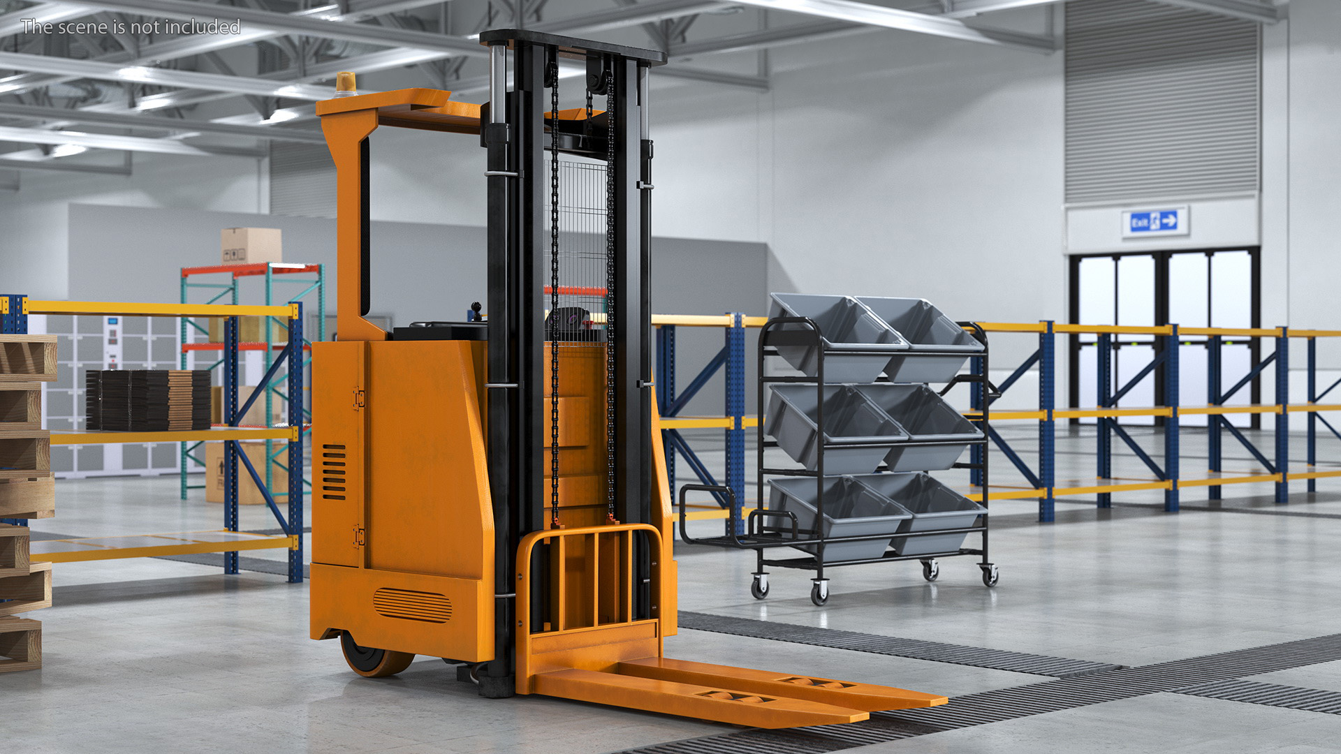 Yale Electric Reach Truck Rigged 3D