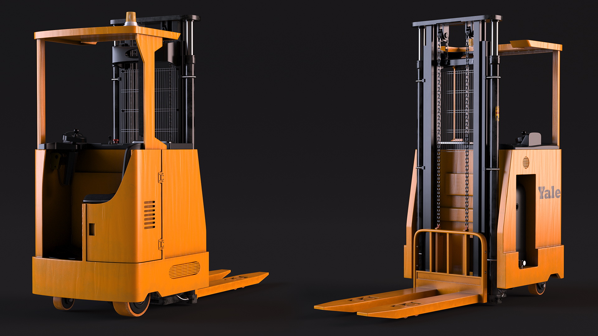 Yale Electric Reach Truck Rigged 3D
