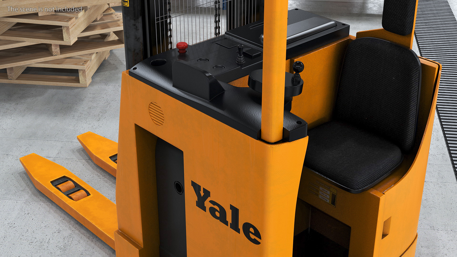 Yale Electric Reach Truck Rigged 3D