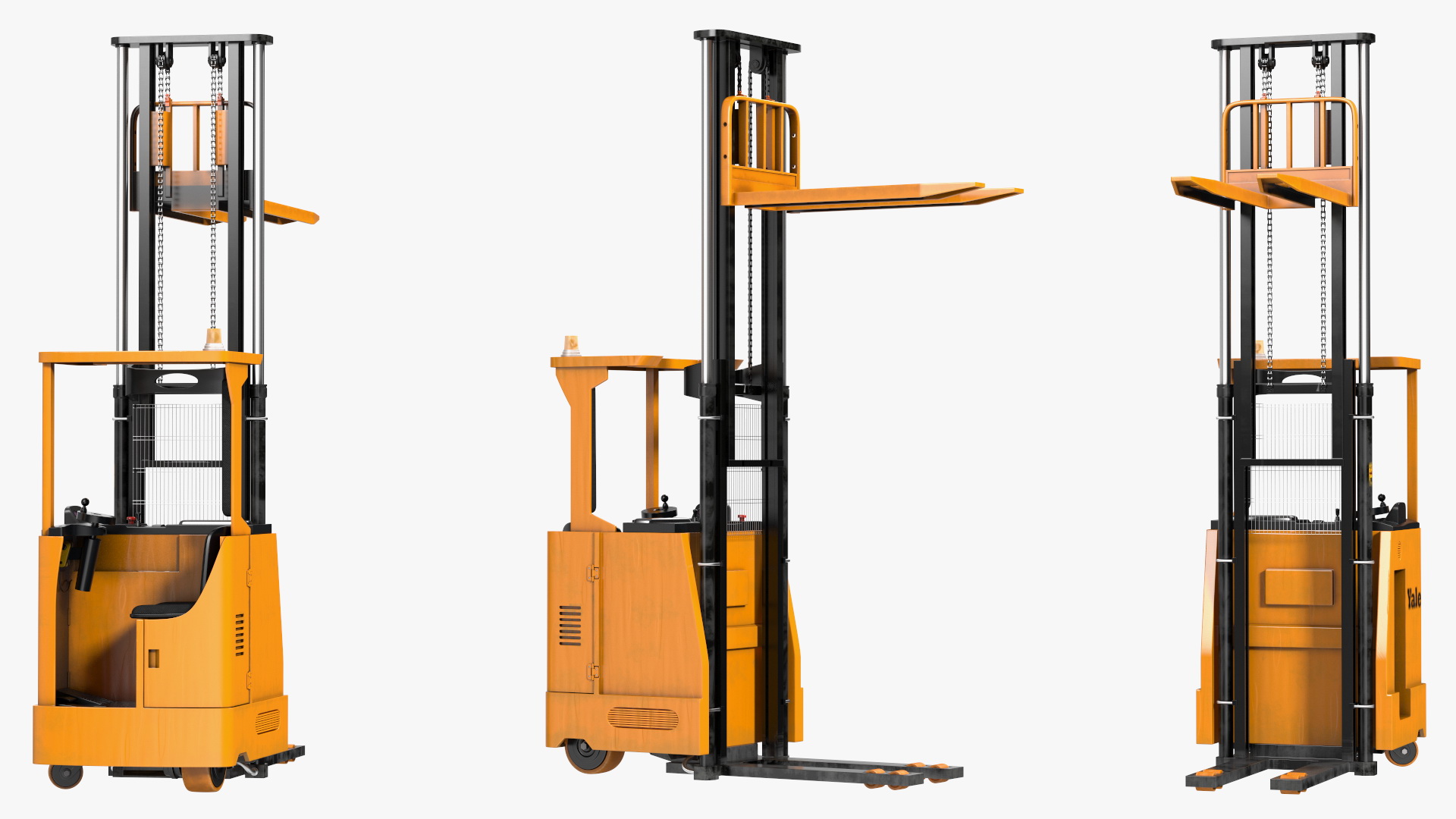 Yale Electric Reach Truck Rigged 3D