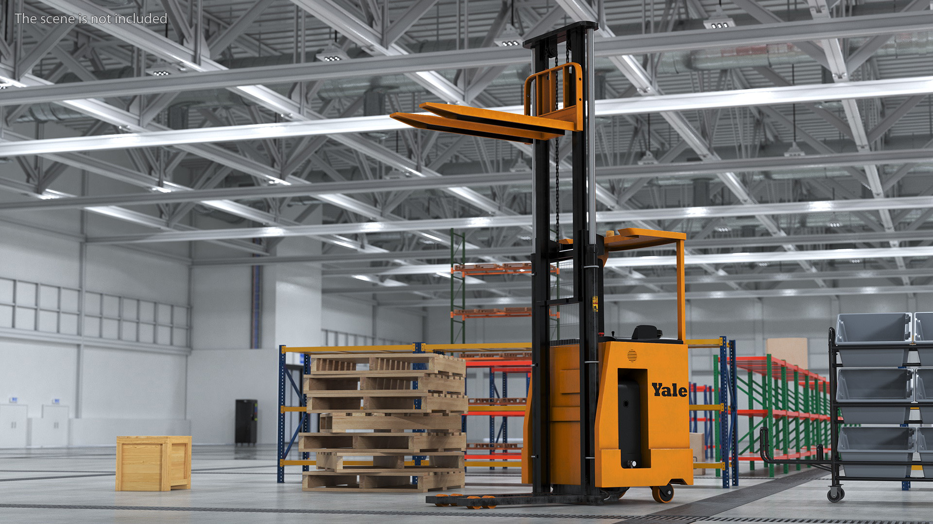 Yale Electric Reach Truck Rigged 3D