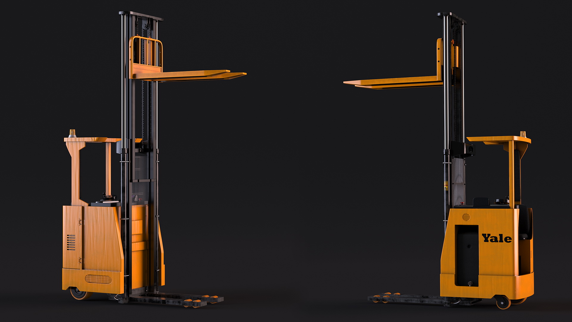 Yale Electric Reach Truck Rigged 3D