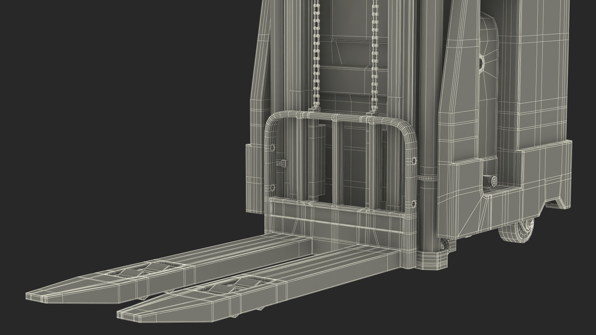 Yale Electric Reach Truck Rigged 3D