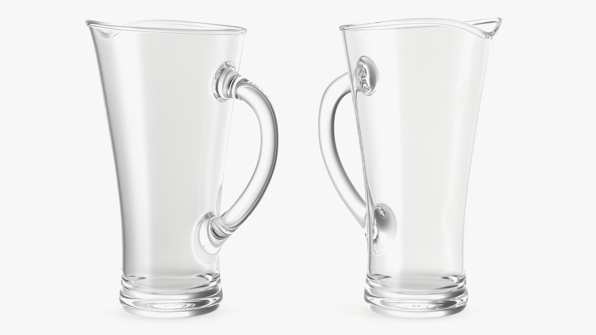 Glass Pouring Jug With Handle 3D model