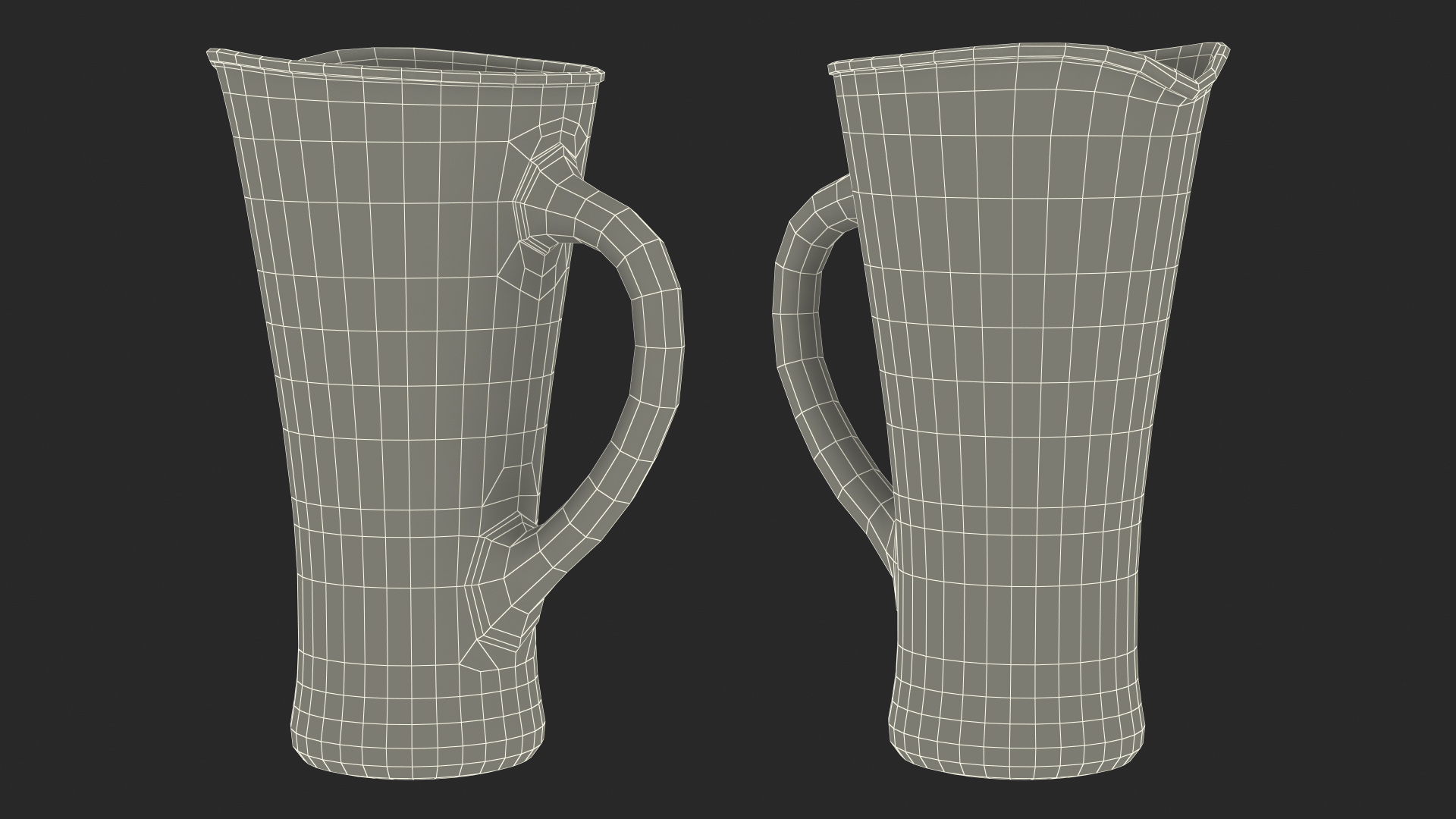 Glass Pouring Jug With Handle 3D model
