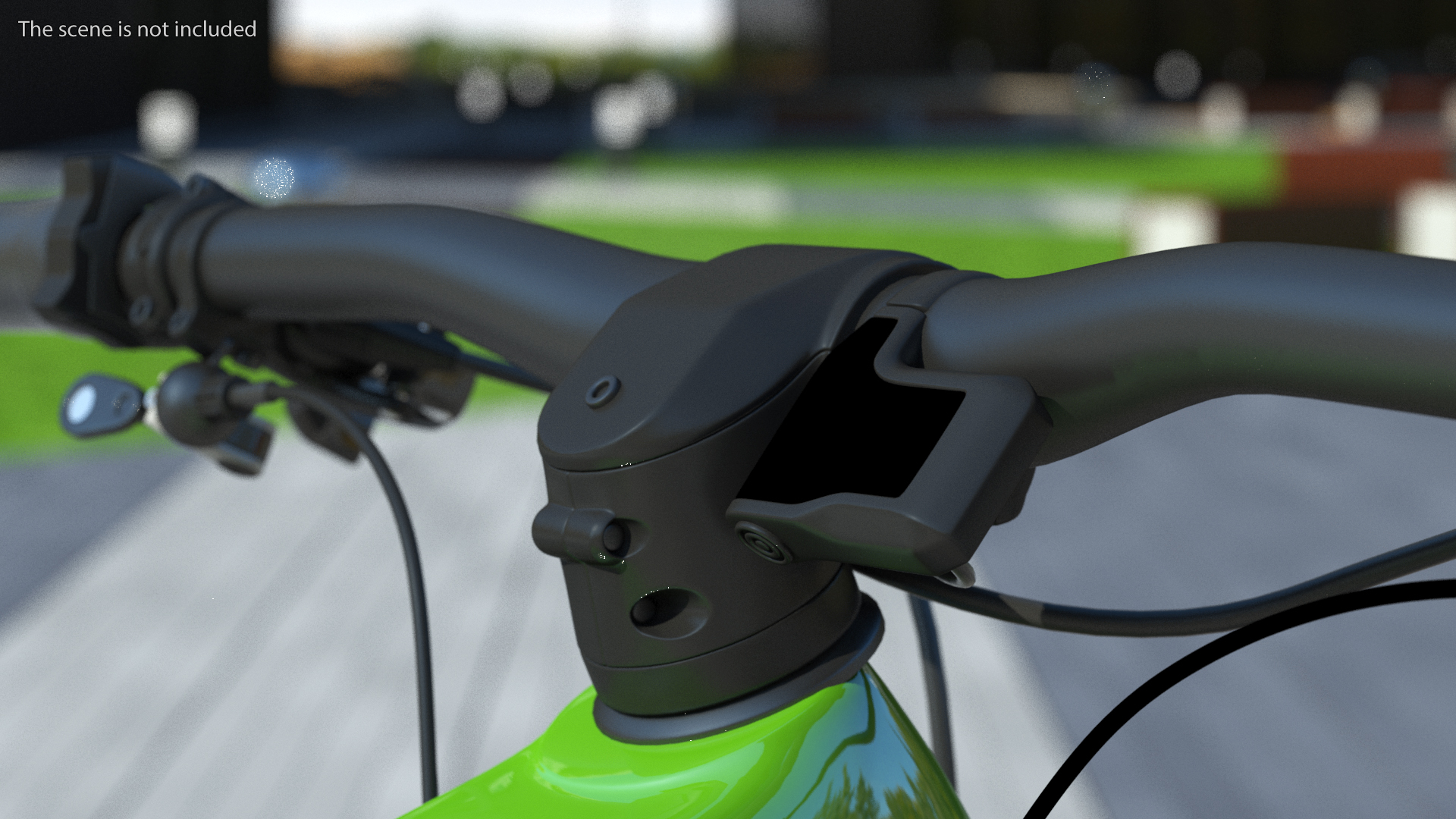 Electric Mountain Bike Rigged 3D model