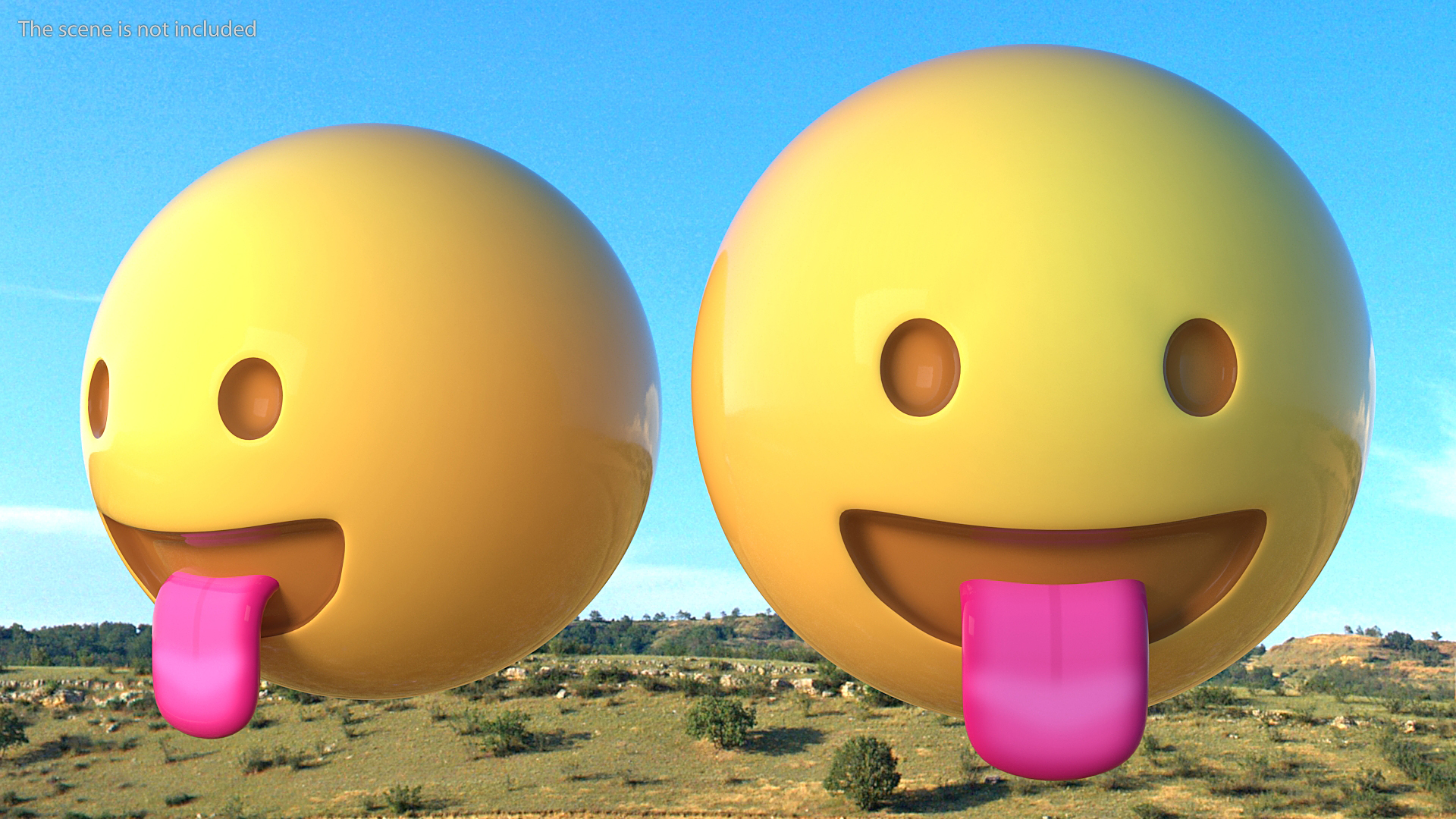 Face with Stuck-Out Tongue Emoji 3D