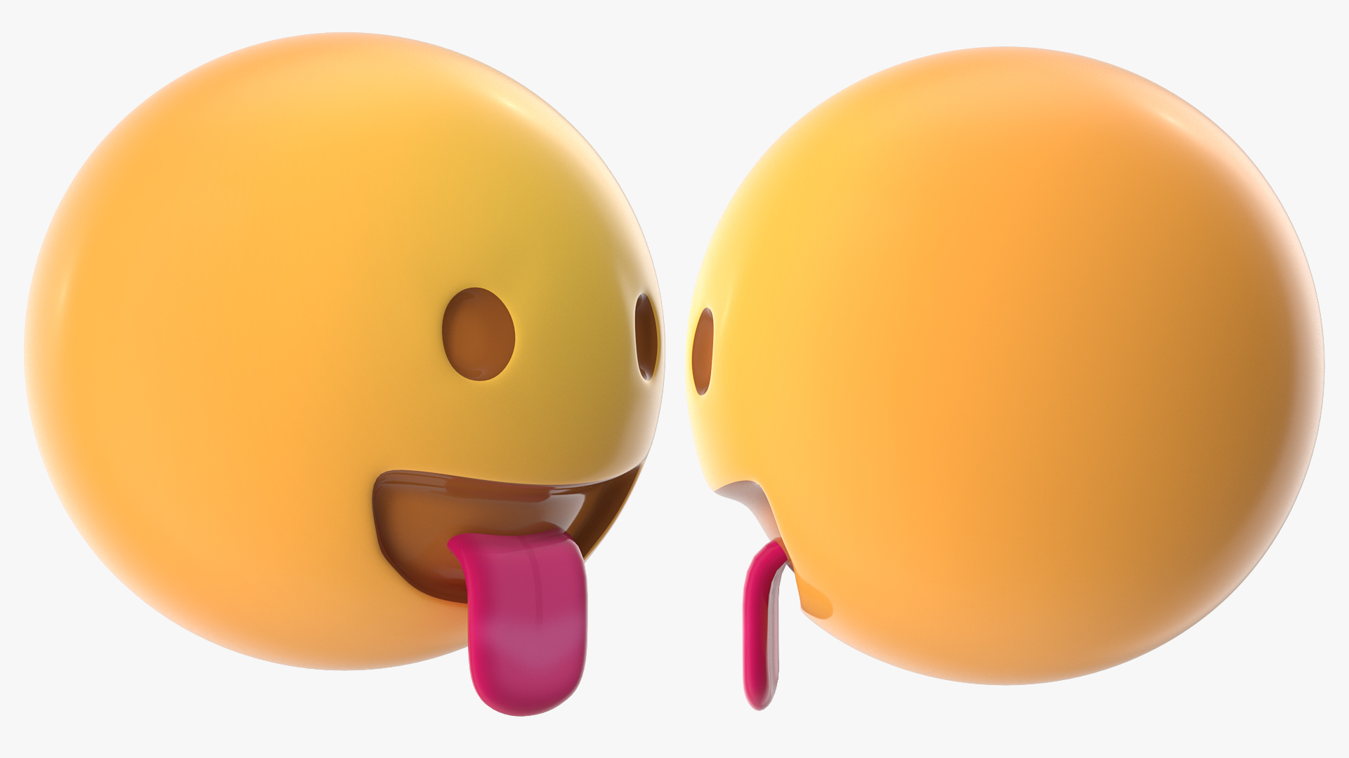 Face with Stuck-Out Tongue Emoji 3D