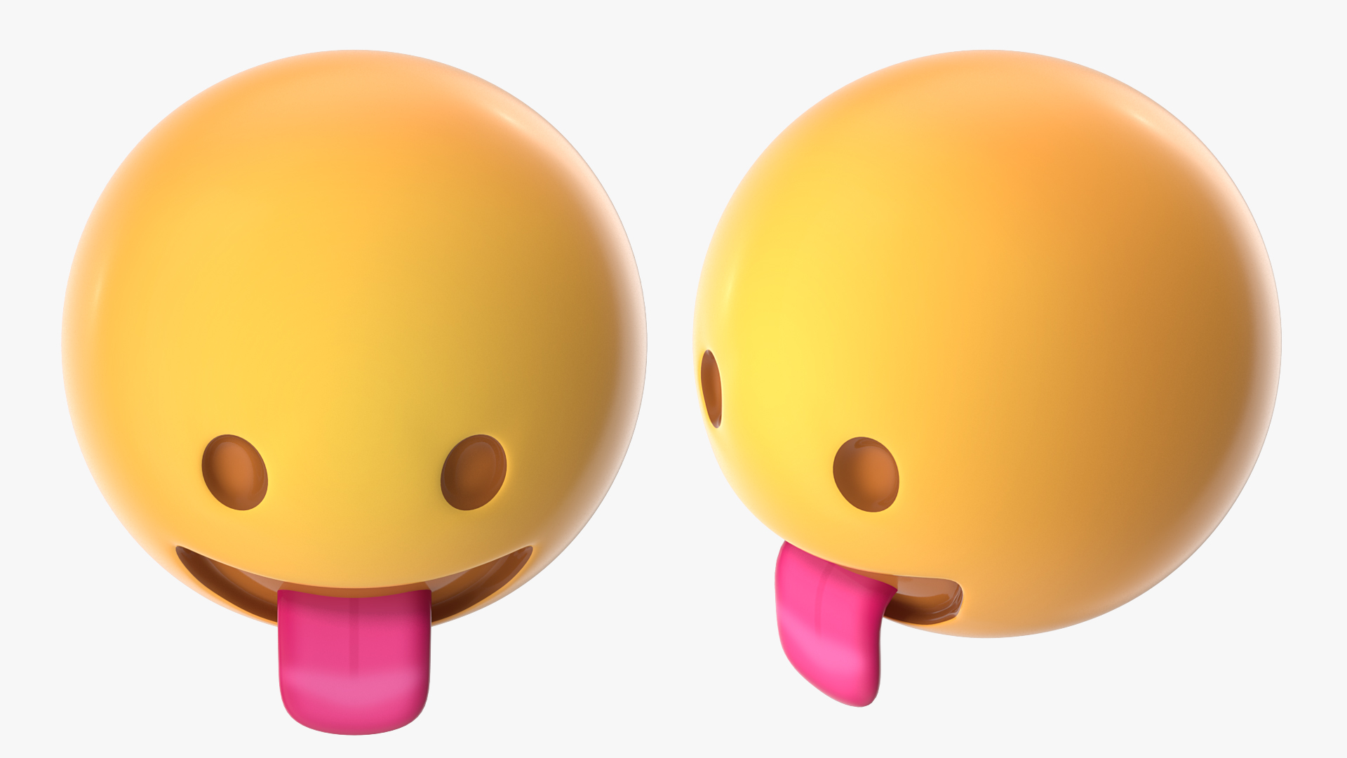 Face with Stuck-Out Tongue Emoji 3D