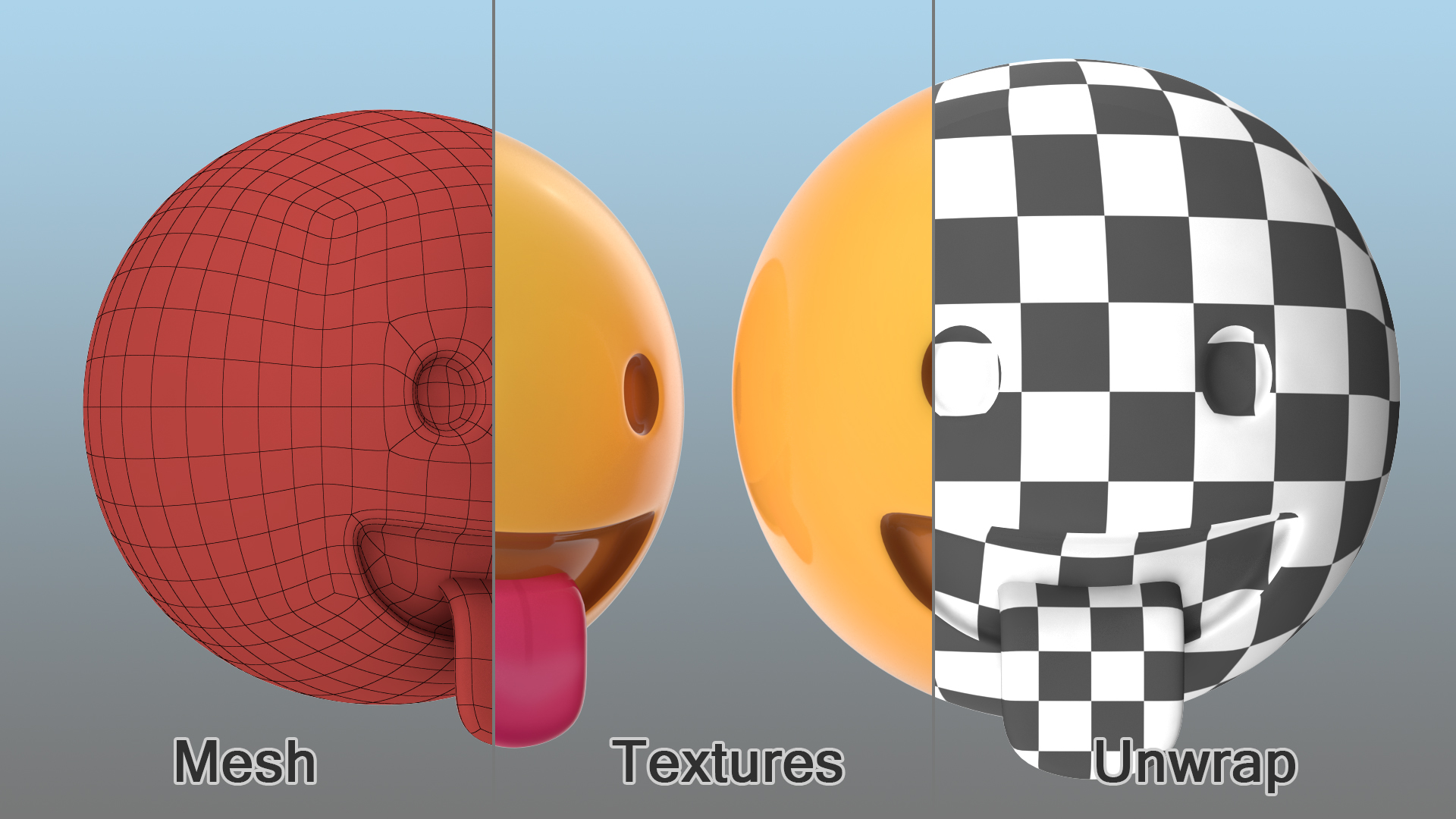 Face with Stuck-Out Tongue Emoji 3D