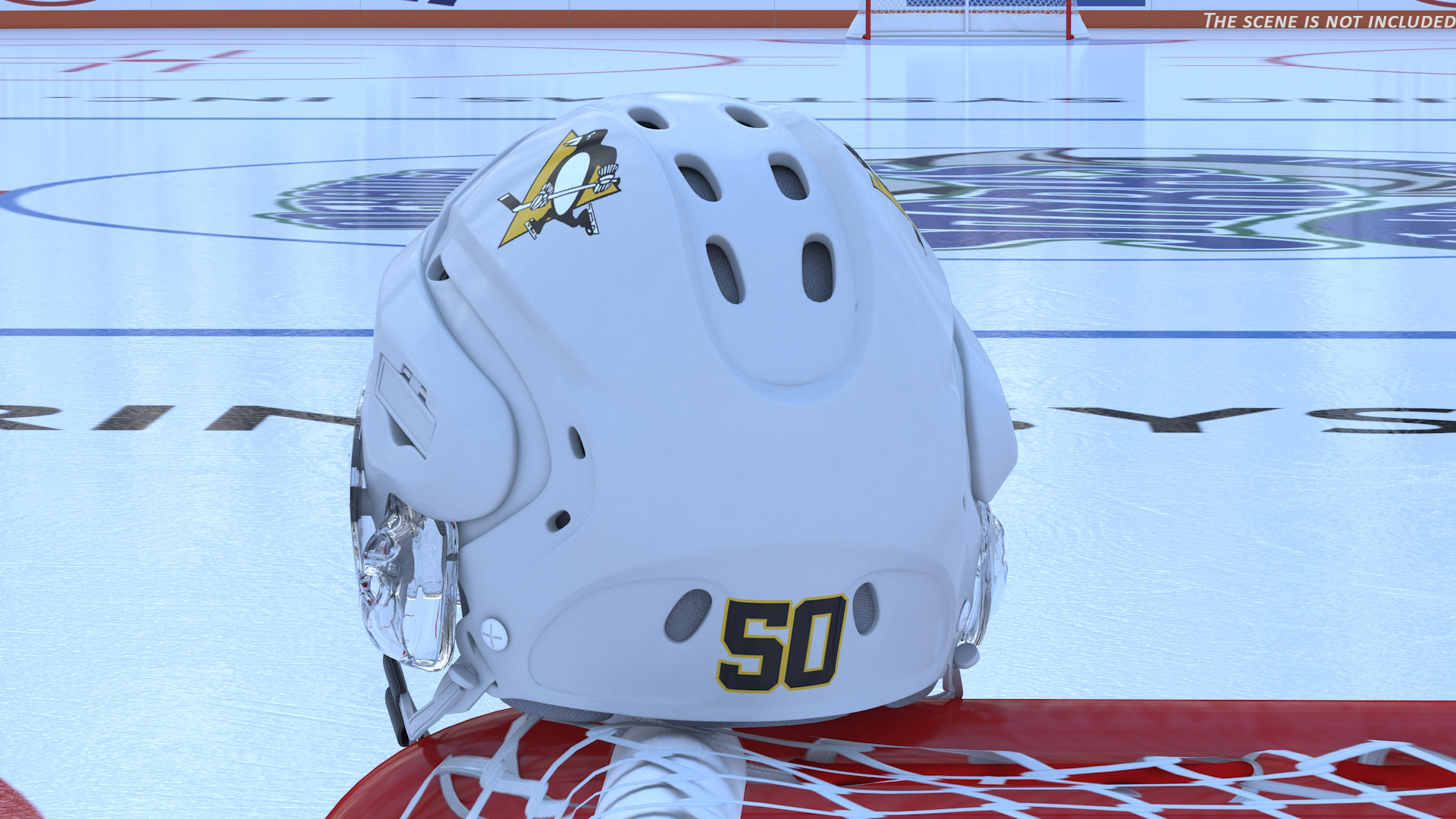 3D Hockey Helmet Pittsburgh Penguins model