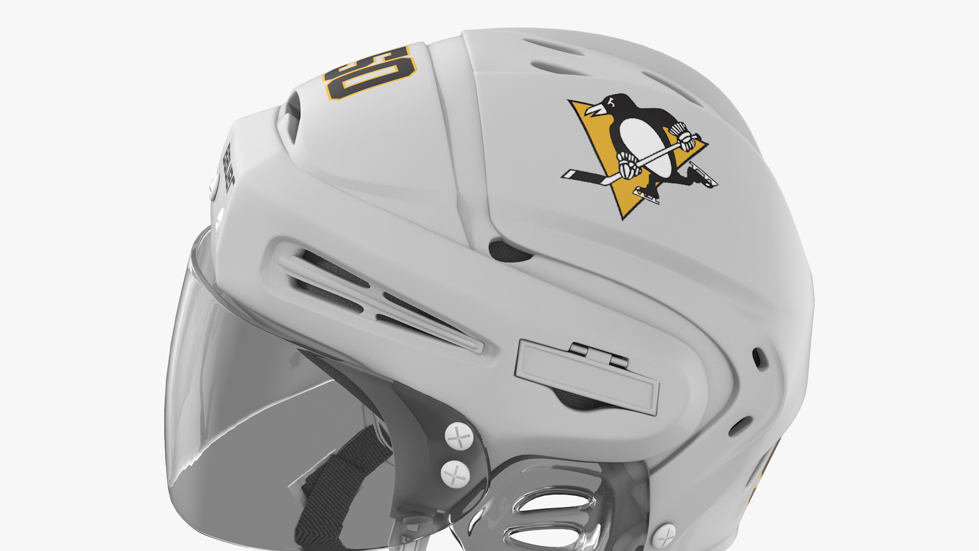 3D Hockey Helmet Pittsburgh Penguins model