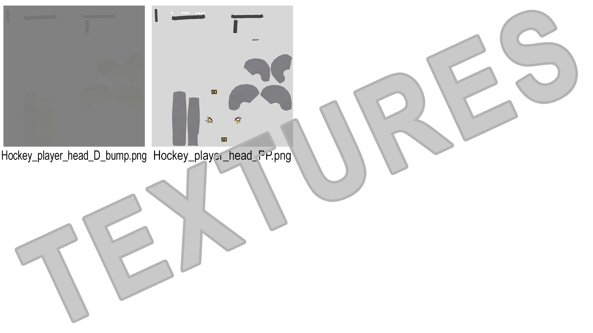 3D Hockey Helmet Pittsburgh Penguins model