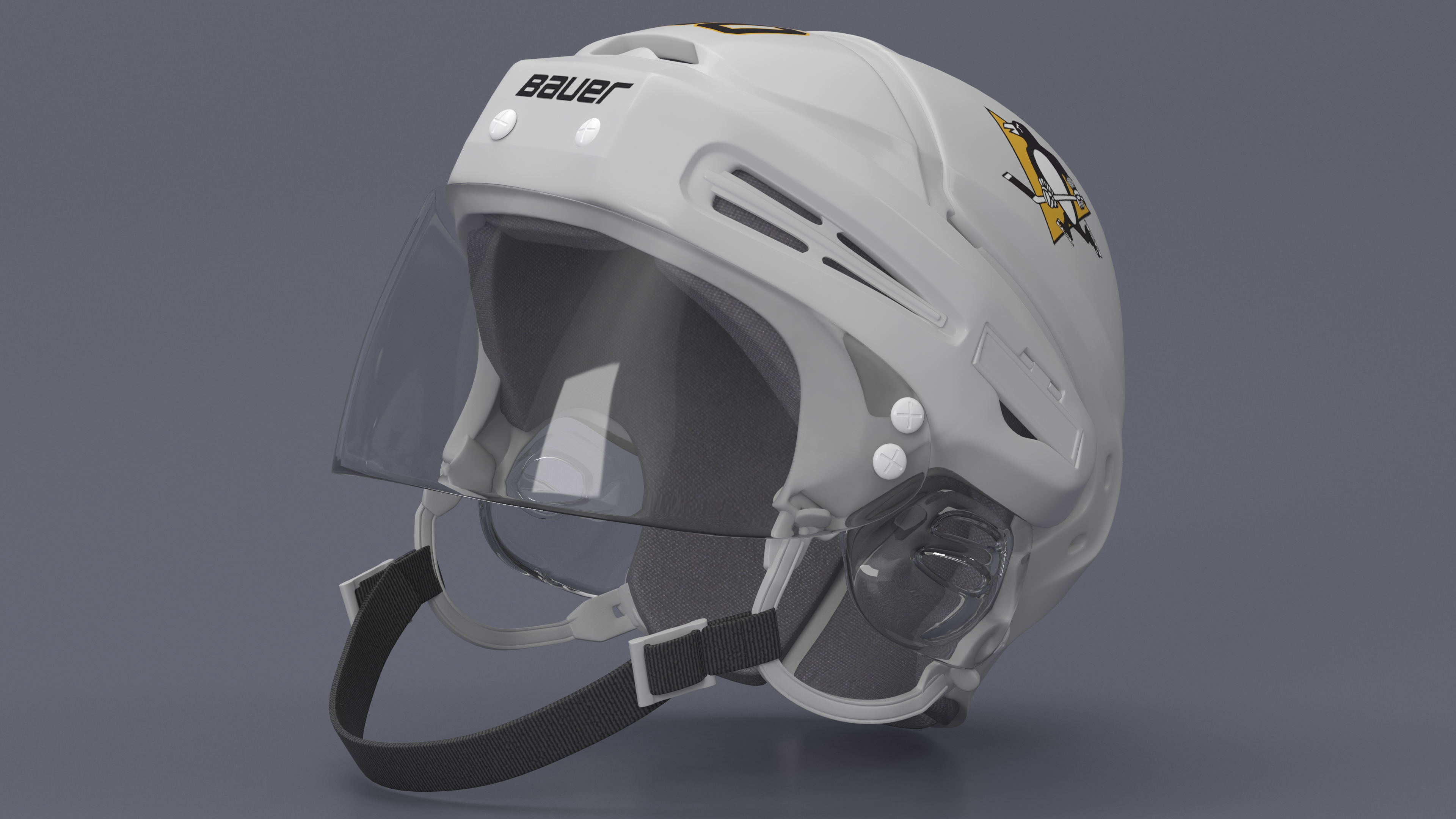 3D Hockey Helmet Pittsburgh Penguins model