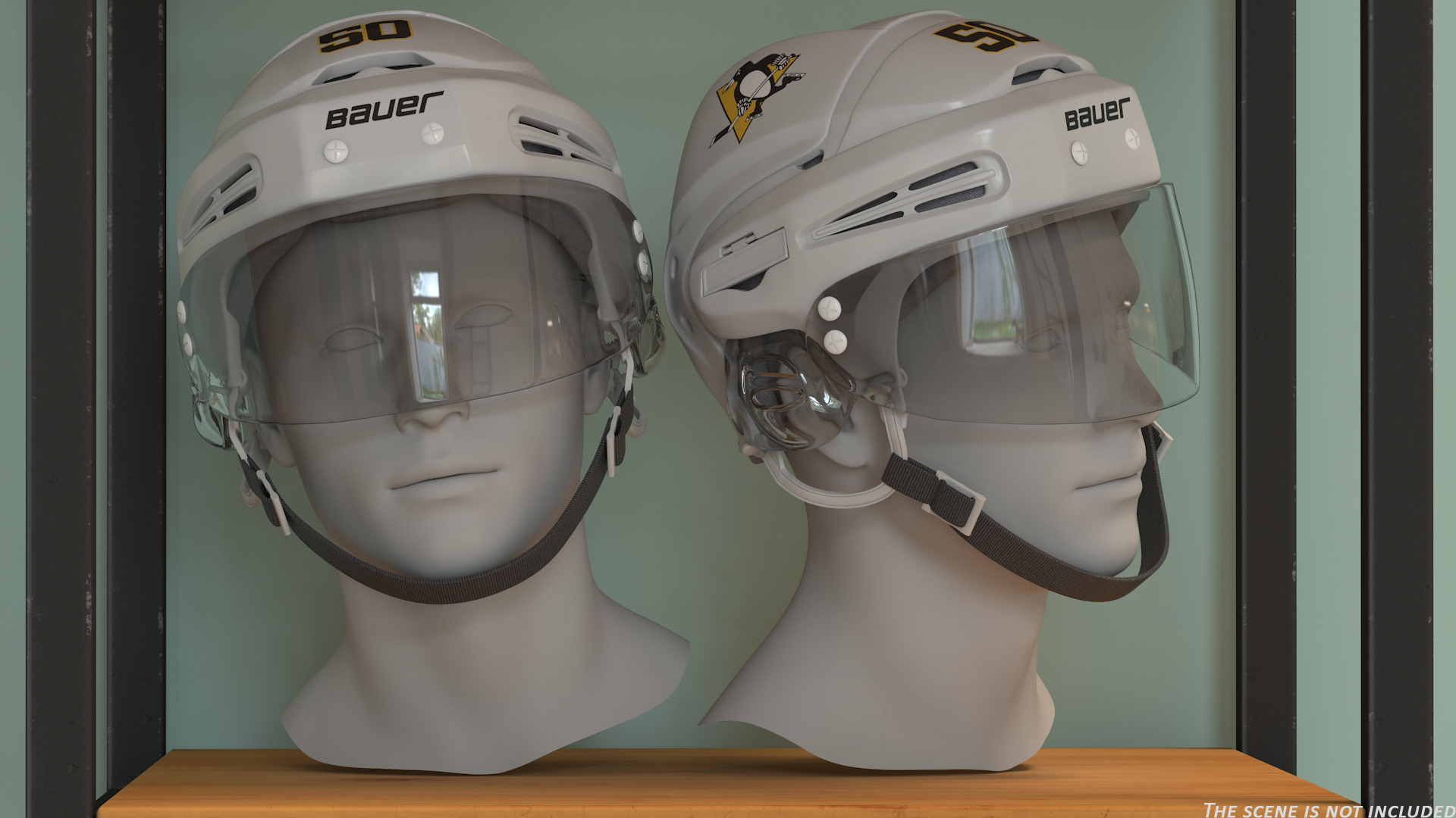 3D Hockey Helmet Pittsburgh Penguins model
