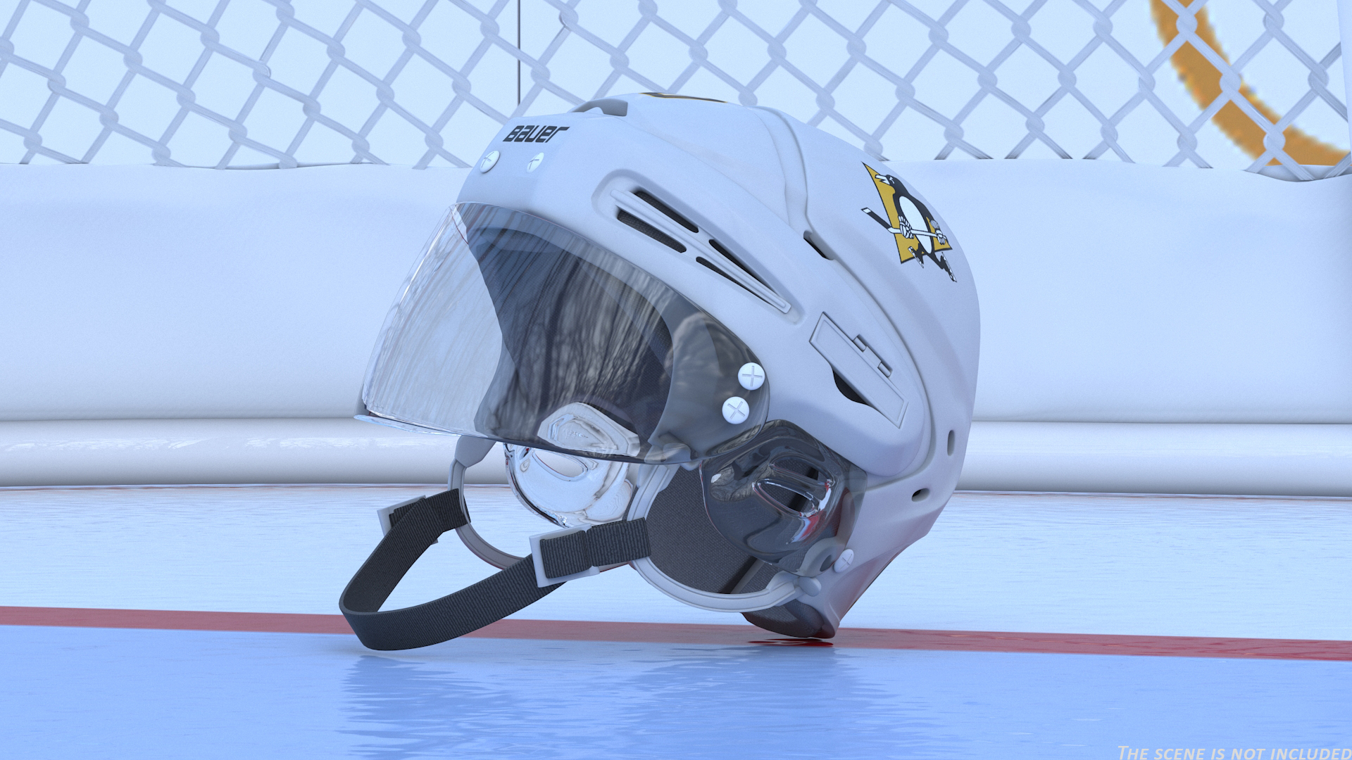 3D Hockey Helmet Pittsburgh Penguins model