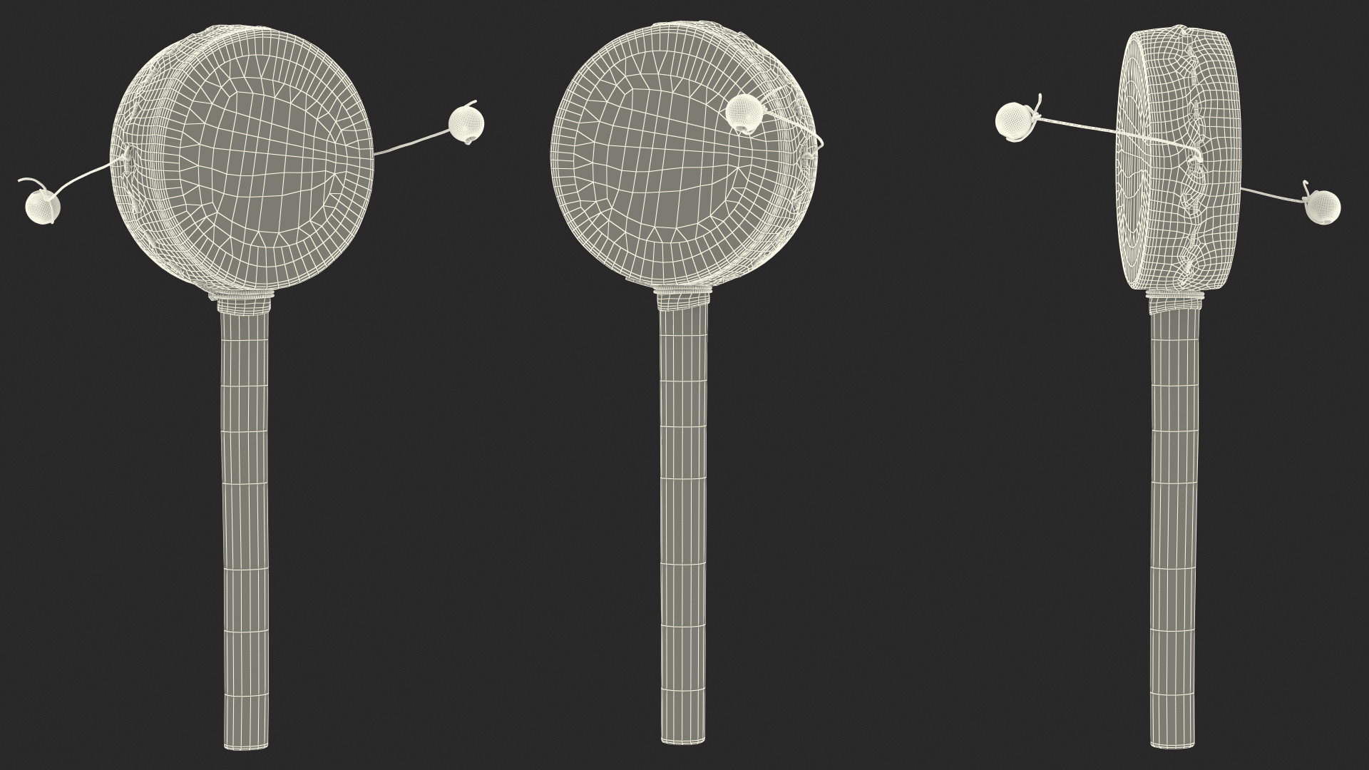 3D Vintage Handheld Pellet Drum model