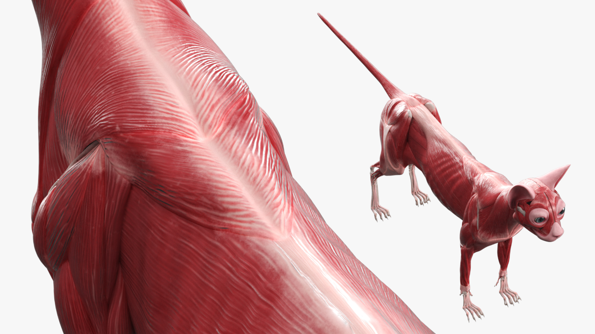 Cat Muscular System Anatomy Tendons, view 5