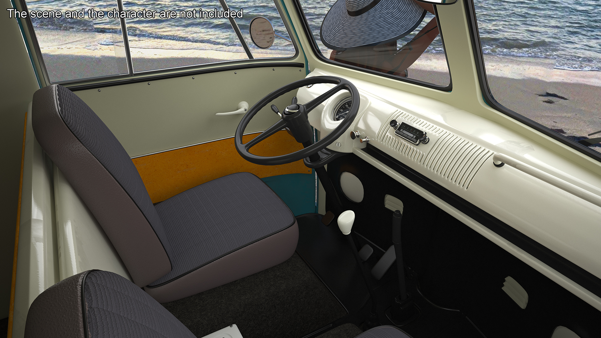 Vintage Volkswagen Type 2 Van 3D model